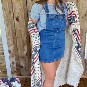 Forever 21 Denim Overall Dress Size Small